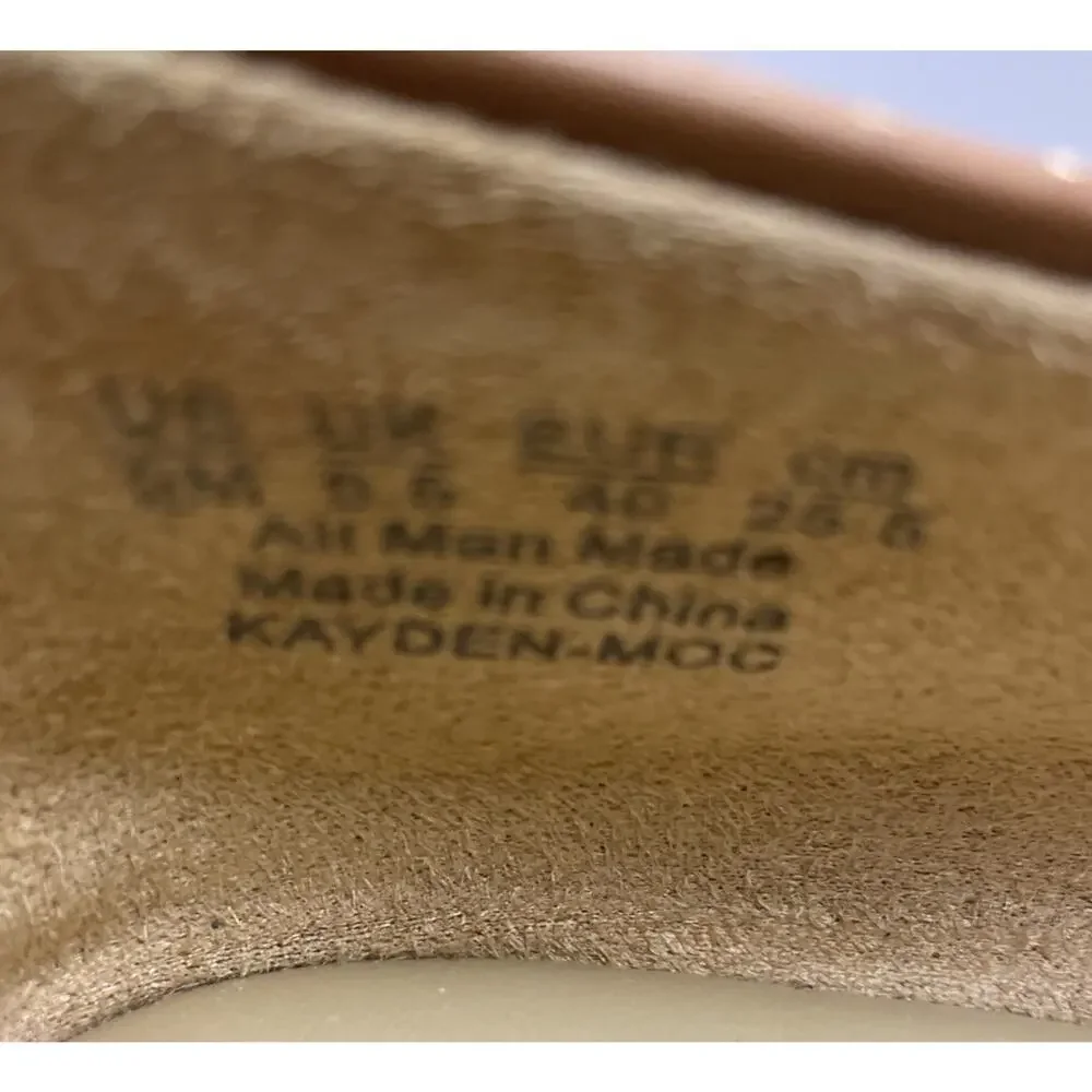NATURALIZER Women’s Loafer Kayden Moc English Tea 9M Tan/Brown Slip On